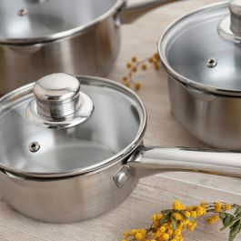 Cazo con Tapa Acero Inoxidable Habitat Quid 18 cm