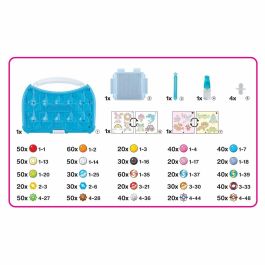 Aquabeds Estudio de Manualidades en Maletín con más de 900 Abalorios en 25 Colores