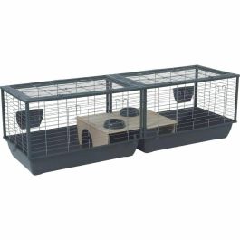 Zolux ZOL1719260326669 Jaula Néolife Connect para conejos y cobayas 101,5 x 54 x 51 cm Gris