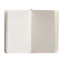 Antartik Cuaderno A6 Tapa Blanda Rayas Rosa Pastel 100 Hojas 80 gr FSC