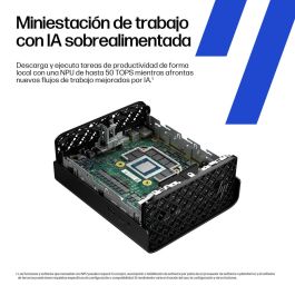 HP Z2 Mini G1A Mini PC Estación de Trabajo con Procesador AMD Ryzen AI Max PRO 390, Gráficos Radeon 8050S, 32GB RAM LPDDR5x y SSD 1TB