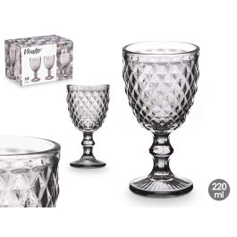 Copa Diamante Gris 220 Ml Vivalto 8X15CM (24 Unidades) Precio: 36.49999969. SKU: B1H8K9NKFW