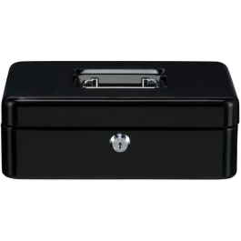 Burg Wachter Money 5025 Black Caja para Monedas con Apertura con Llave, Acero Negro