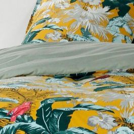 Today 115519 Juego de Cama Sunshine Algodón Estampado Amarillo 57 Hilos 2 Personas 260x240cm con 2 Fundas de Almohada Today 115519 Juego de Cama Sunshine Algodón Estampado Amarillo 57 Hilos 2 Personas 260x240cm con 2 Fundas de Almohada