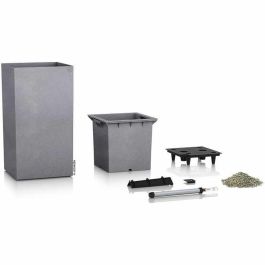 Lechuza LEC4008789136206 Maceta Canto Stone Column 40 Resistente a la intemperie Gris piedra