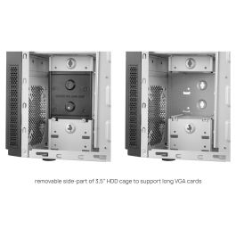 Chieftec HC-10B-OP Caja de PC Mini Tower Negra ATX, Micro ATX, Mini-ITX