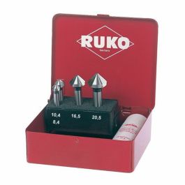 Juego de avellanadores RUKO DIN 335 Acero de alta velocidad (HSS) 4 Piezas Juego de avellanadores RUKO DIN 335 Acero de alta velocidad (HSS) 4 Piezas Precio: 130.68999944. SKU: B18BWQMRM4