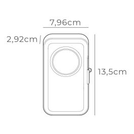 Edm Impresora etiquetadora térmica bluetooth mini, recargable USB-C, incluye rollo de papel continuo