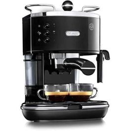 De'Longhi ECO 311.BK Máquina Café Espresso Icona Classic 15 bar 1100W Depósito 1.4L Caldera Inox Negro