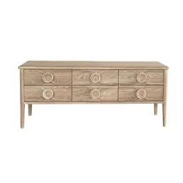 DKD Home Decor Mueble TV Romántico Natural 120 x 40 x 50 cm Colección Morefond Precio: 267.4999998. SKU: B18GKA8GWR