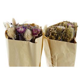 DKD Home Decor Ramo de Flor Seca Shabby Lila Amarillo 12x50x20 cm Pack de 12 Unidades