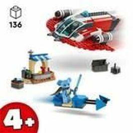 LEGO 75384 Star Wars El Halcón de Fuego Carmesí, Juguete de Construcción con Moto Speeder y Minifiguras