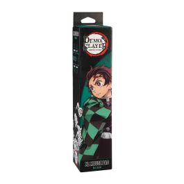 ERIK Alfombrilla Gaming Demon Slayer Kimetsu no Yaiba 80x35cm, Superficie Textil Impermeable, Bordes Reforzados, Goma Antideslizante