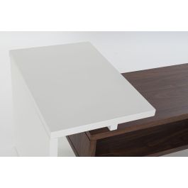 Mueble Tv Moderno DKD Home Decor Blanco Marron 60 x 58 x 110 cm Mueble Tv Moderno DKD Home Decor Blanco Marron 60 x 58 x 110 cm