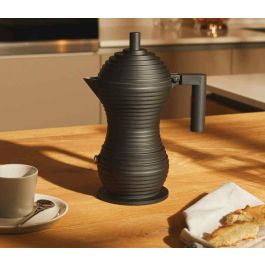 Alessi MDL02/3 BB PULCINA Cafetera Negra 3 Tazas 100 Values Collection