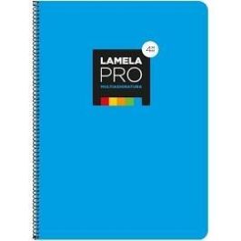 Lamela Cuaderno Espiral 100H Folio 90 gr Cuadrovía 3 mm C-Margen Cubierta Extradura Azul -Paquete 5U- Precio: 35.50000003. SKU: S8411413