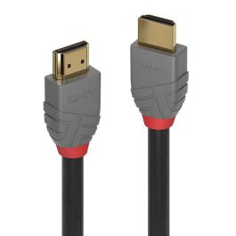 Lindy Cable HDMI 2.0 Anthra Line 10m - Soporta 4K UHD 60Hz, 10.2Gbps, Apantallamiento Triple, Conectores Oro