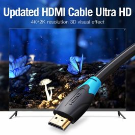 Cable HDMI 2.0 4K Vention AACBH/ HDMI Macho - HDMI Macho/ 2m/ Negro