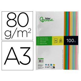 Liderpapel Papel Color A3 80gr Surtido Paquete 100 Hojas Precio: 10.50000006. SKU: B1FMSFYXYW