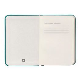 Cuaderno Con Gomilla Antartik Notes Tapa Dura A7 Hojas Lisas Verde Aguamarina 80 Hojas 80 gr Fsc