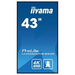 iiyama Monitor 43" UHD VA 3840x2160 500cd/m² Haze 25% para Señalización Digital 24/7