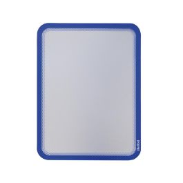 Marco Porta Anuncios Tarifold Magneto Din A4 Con 4 Bandas Magneticas En El Dorso Color Azul Pack De 2 Unidades Marco Porta Anuncios Tarifold Magneto Din A4 Con 4 Bandas Magneticas En El Dorso Color Azul Pack De 2 Unidades