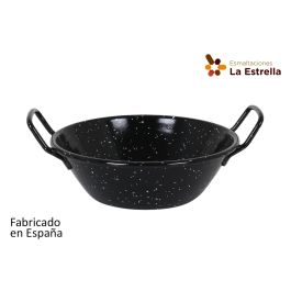 Paellera honda bordonada 20 cm - 1.4L Jaspeada - La Estrella (8 Unidades)