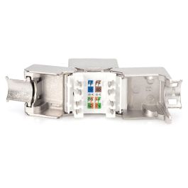 Digitus Módulo Keystone CAT 6 Apantallado Plano RJ45 Hembra-Hembra Plata