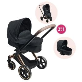 COROLLE COR4063013141876 Cochecito Cybex 3 en 1 Negro para muñecas bebé de 36 y 42 cm - a partir de 3 años