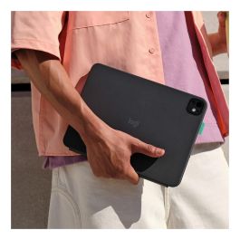 Logitech Flip Folio Teclado QWERTY Internacional EE.UU. Grafito para iPad Pro 11 pulgadas (M4) y iPad Air 11 pulgadas (M2, M3, 5a generación), Inalámbrico, Bluetooth