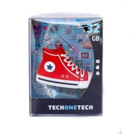 Memoria Usb 32Gb Tech-One-Tech Zapatilla Red Reverse 2.0 (Incluye Canon Lpi De 0.24 )