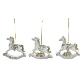 DKD Home Decor Adorno Colgante Navidad Caballo Moderno Resina Crema Dorado 2x8x8 cm (LaxAnxAl) Set 12 Unidades Precio: 25.58424. SKU: B1442BN4AH