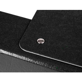 Liderpapel Carpeta proyectos folio lomo 70mm cartón gofrado negra 245 x 345 mm