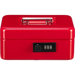 Burg Wachter Caja de Monedas Money Code 5020 Rojo con Apertura por Código, Acero Rojo