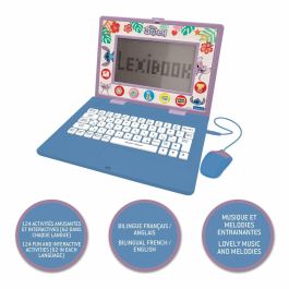 Lexibook AAAMW25468 Ordenador Educativo Stitch 170 Actividades Bilingüe EN/FR 7 Categorías Educativas