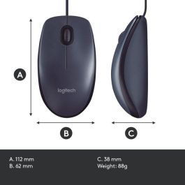 Logitech 1000 DPI, Optical, USB, 3 buttons Logitech 1000 DPI, Optical, USB, 3 buttons