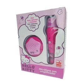 Micro de mano con amplificador y ritmos hello kitty Micro de mano con amplificador y ritmos hello kitty