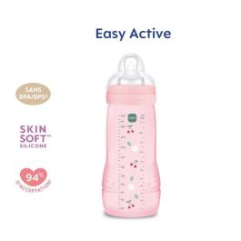 MAM MAM9001616857973 Biberón Easy Active +6 meses 330 ml Tetina X-flow Color Baya