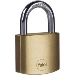 Juego de 4 candados de latón - YALE - Y110B/40/122/4 - 40 mm - Arco de acero - 3 llaves - Taquilla escolar, vestuario deportivo, armario Juego de 4 candados de latón - YALE - Y110B/40/122/4 - 40 mm - Arco de acero - 3 llaves - Taquilla escolar, vestuario deportivo, armario