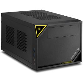 Sharkoon C10 SHARK ZONE Caja Torre PC Gaming Negro Amarillo con Soporte para Fuentes ATX y SFX de Diseño Elegante