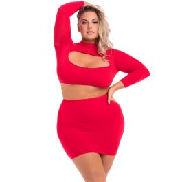 Conjunto de Lencería Pink Lipstick Rojo (3XL/4XL) Precio: 35.50000003. SKU: B1666QFSX3
