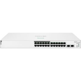 HP Enterprise Aruba Instant On 1830 24G Switch Gestionado L2, 24 Puertos Gigabit PoE+ 195W, 2 Puertos SFP, Montaje en Rack 1U