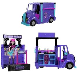 Monster High HXH83 Tour Bus Blood-sational Rock-Set con muñeca y autobús