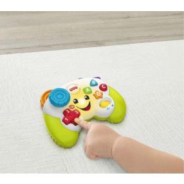 Fisher-Price Mi Primer Mando de Consola Multilenguaje para Bebés de 4 Meses a 3 Años con Luces y Sonidos
