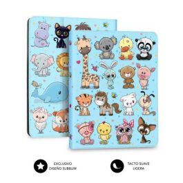 SUBBLIM Funda Universal Trendy Case Animals para Tablet 11" con Soporte y Protección, Sistema de Sujeción de Silicona