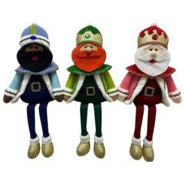 DKD Home Decor Figura Navidad Tradicional Reyes Magos Poliéster Multicolor 15x71x30 cm (6 Unidades) Precio: 65.49999951. SKU: B13R24QQ2J