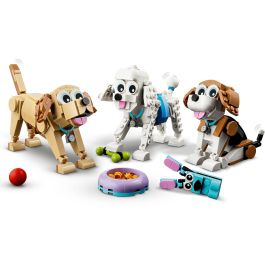 LEGO 31137 Creator Perros Adorables, Juego de Construcción 3 en 1, Juguete de Plástico con 475 Piezas para Niños