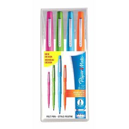 Paper Mate Rotuladores Flair Original Punta Media, 4 Colores (Azul, Verde, Naranja, Rosa), Ancho de Línea 1 mm, Secado Rápido Precio: 19.49999942. SKU: B1E6A69QNV