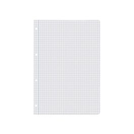 Recambio Liderpapel A4 100 Hojas 60 gr-M2 Cuadro 6 mm 4 Taladros Con Margen