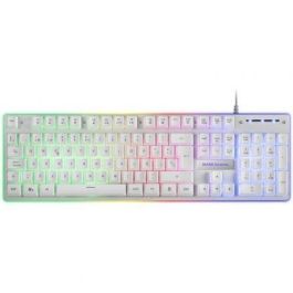 Mars Gaming MCPXWES Pack Gaming Premium 3 en 1 Teclado H-MECH FRGB, Ratón 10000 DPI Ultraligero 69g, Alfombrilla XXL Blanco